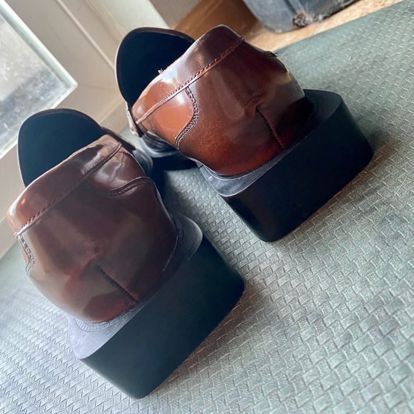 Charles David | Delusion Platform Loafer in Tan Leather | size 8.5 - Picture 7 of 11